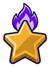Attitude icon — star with flame