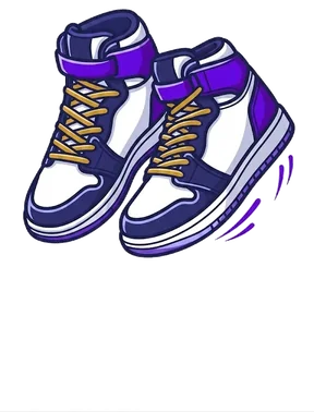 Basketball sneakers illustration